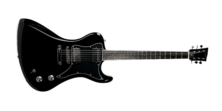 OPTION - BODY WOOD DE R2 GUITAR BLACK W/CHROME HARDWARE